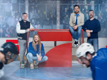 Eishockey-Team bei ProSieben