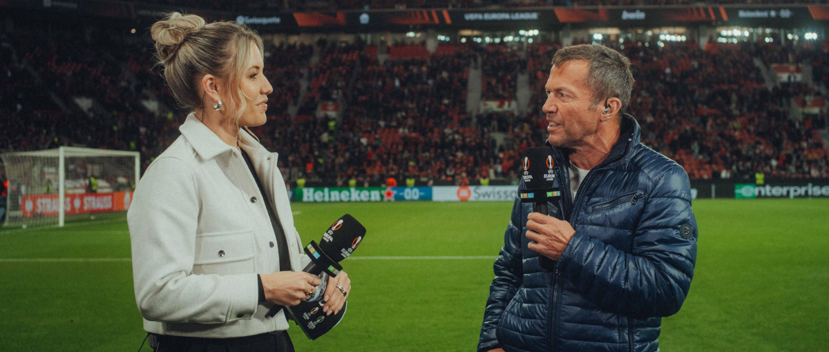 Laura Papendick und Lothar Matthäus