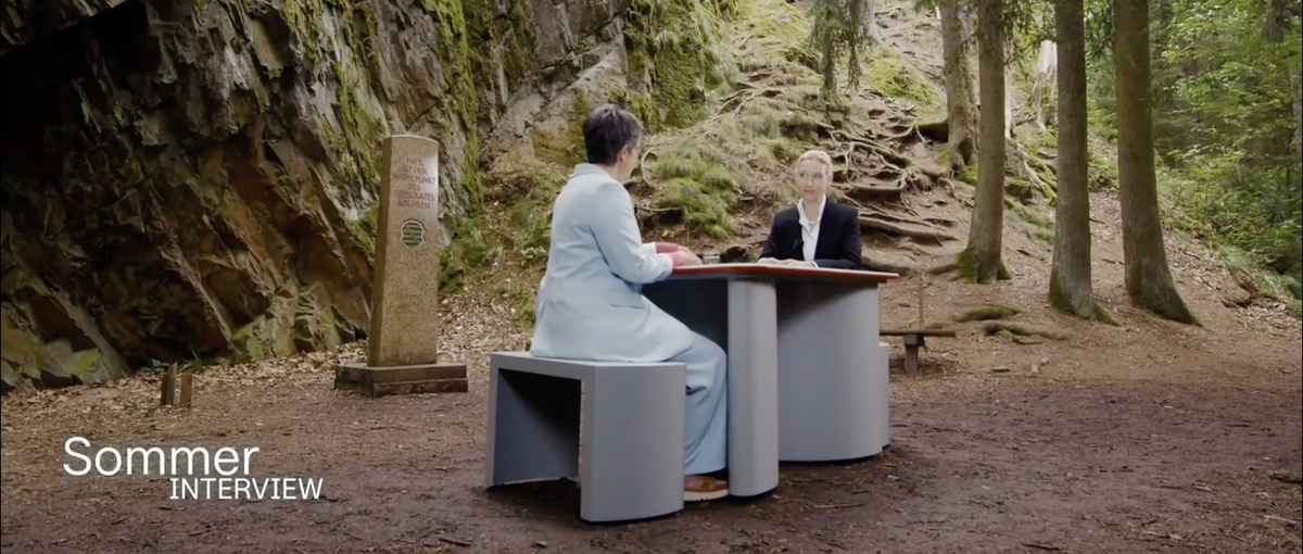 Alice Weidel beim ZDF Sommerinterview 2024