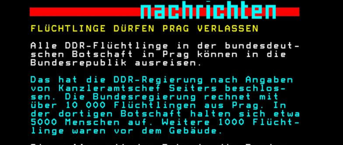 ARD Text zum Mauerfall