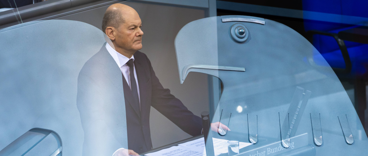 Olaf Scholz im Bundestag