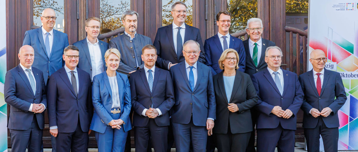 Ministerpräsidentenkonferenz in Leipzig