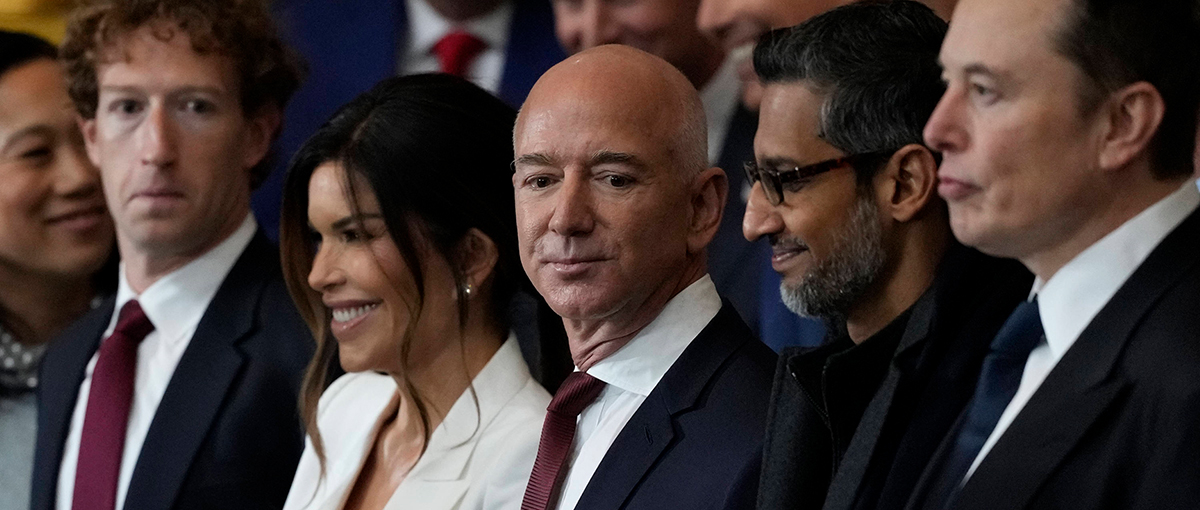 Jeff Bezos bei Trumps Inauguration