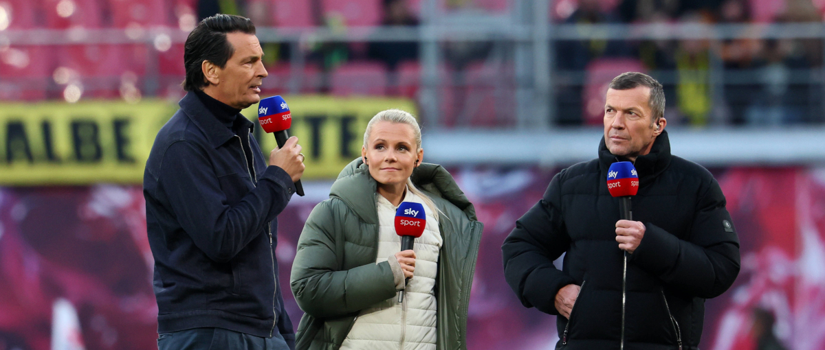 Sebastian Hellmann, Julia Simic und Lothar Matthäus