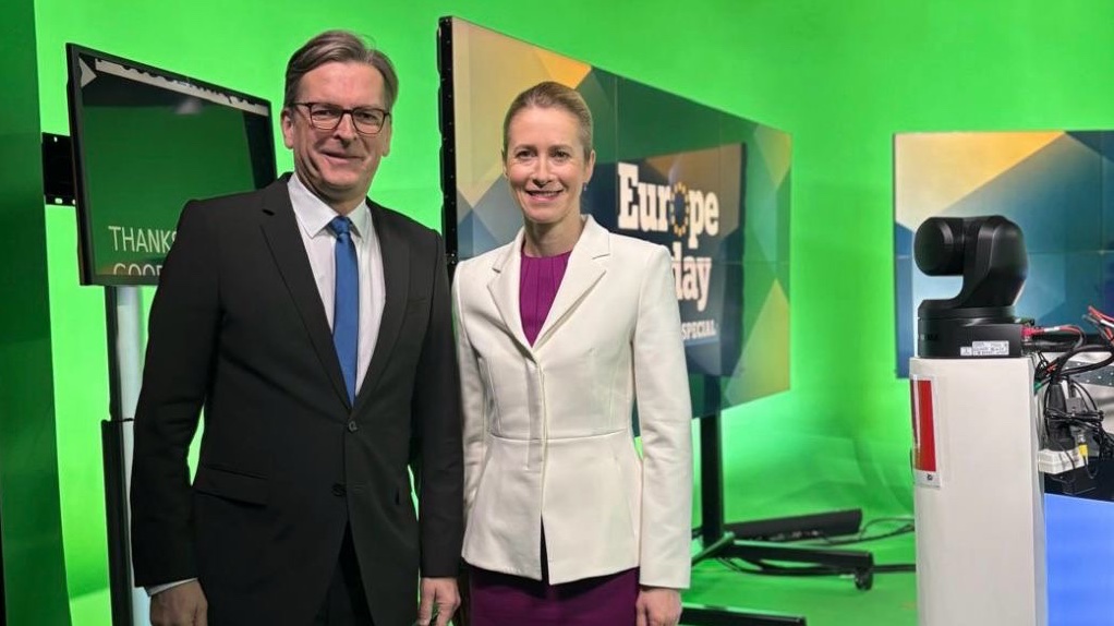 Claus Strunz und Kaja Kallas