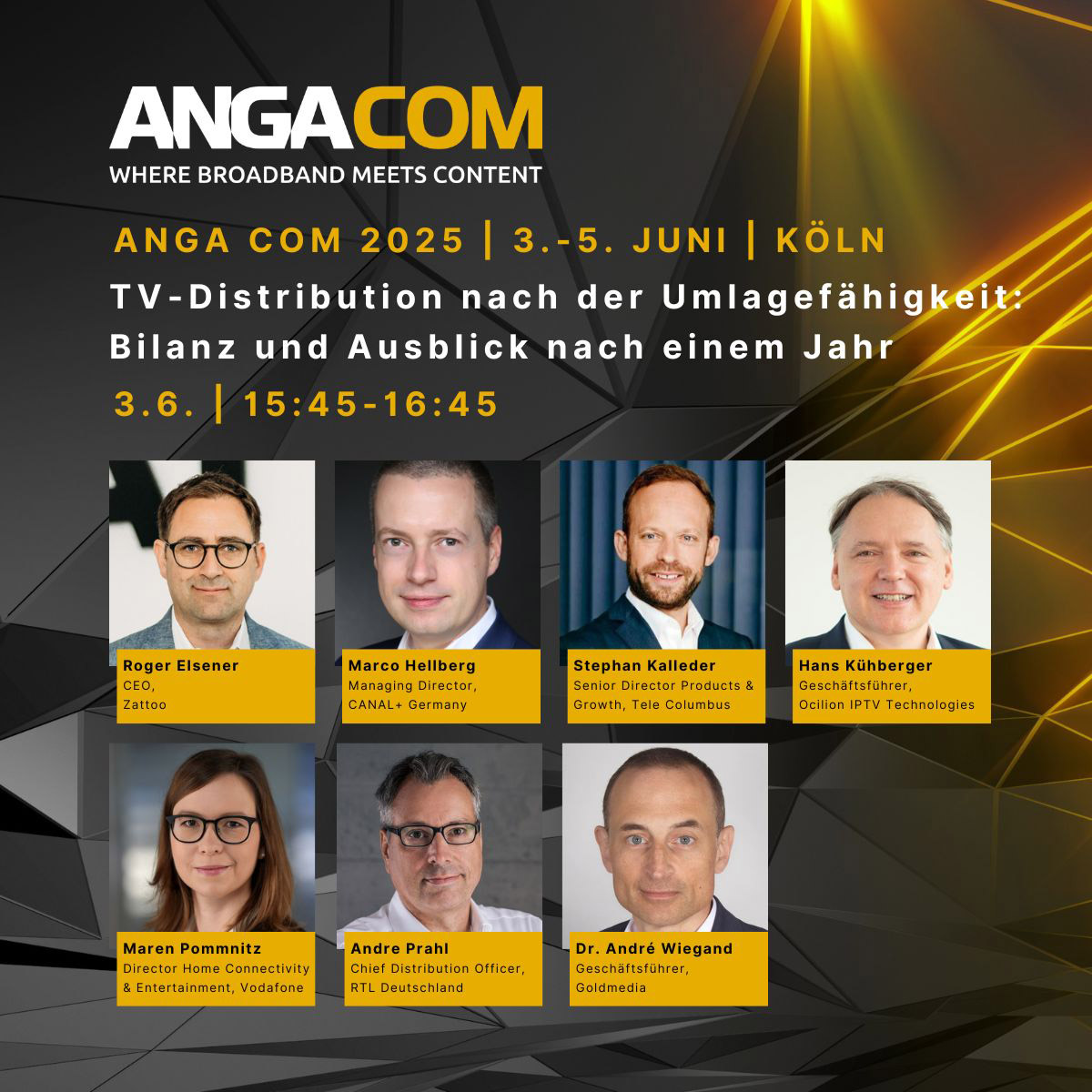 Nebenkostenprivileg ANGA COM