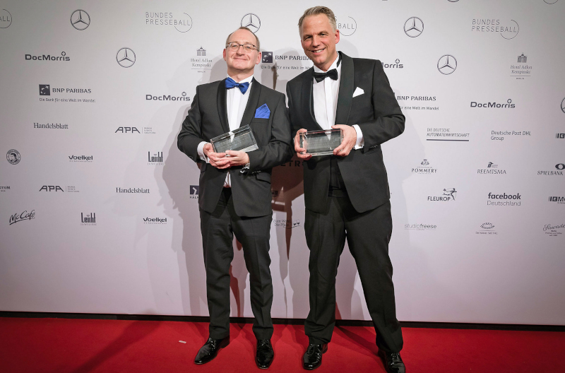 Erhard Scherfer und Gerd-Joachim von Fallois 2018