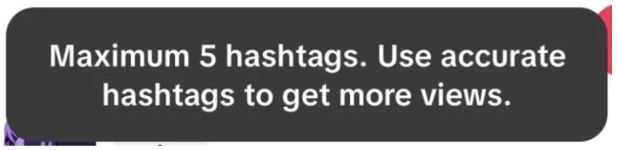 Hashtag-Meldung