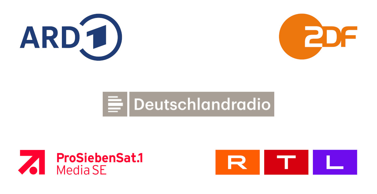 ARD, ZDF, Deutschlandradio, ProSiebenSat.1, RTL