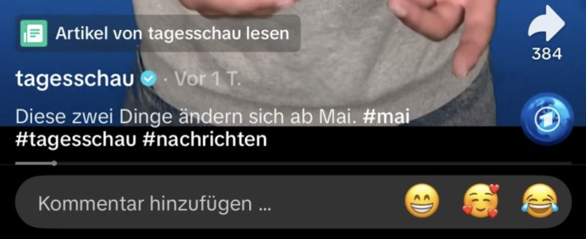 Links auf TikTok