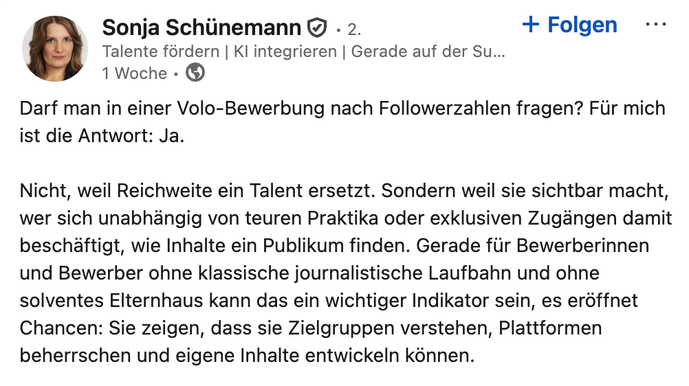 Statement Sonja Schünemann