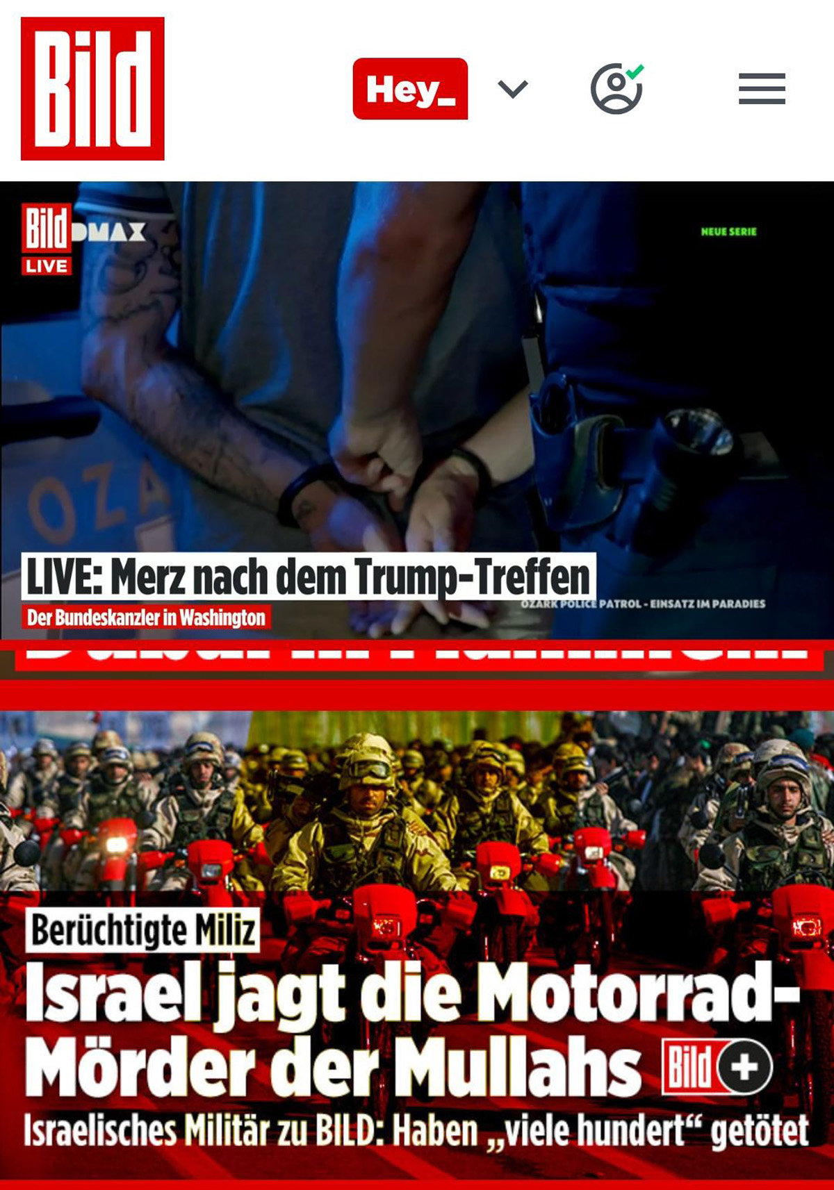 Livestream Panne bei Bild