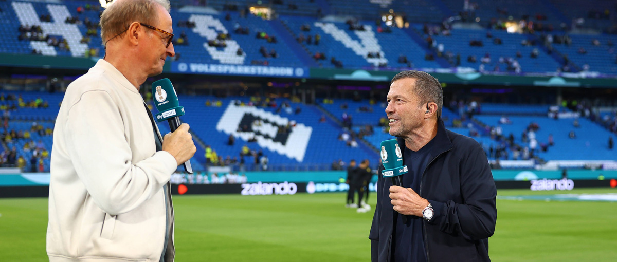 DFB Pokal RTL, Florian König und Lothar Matthäus
