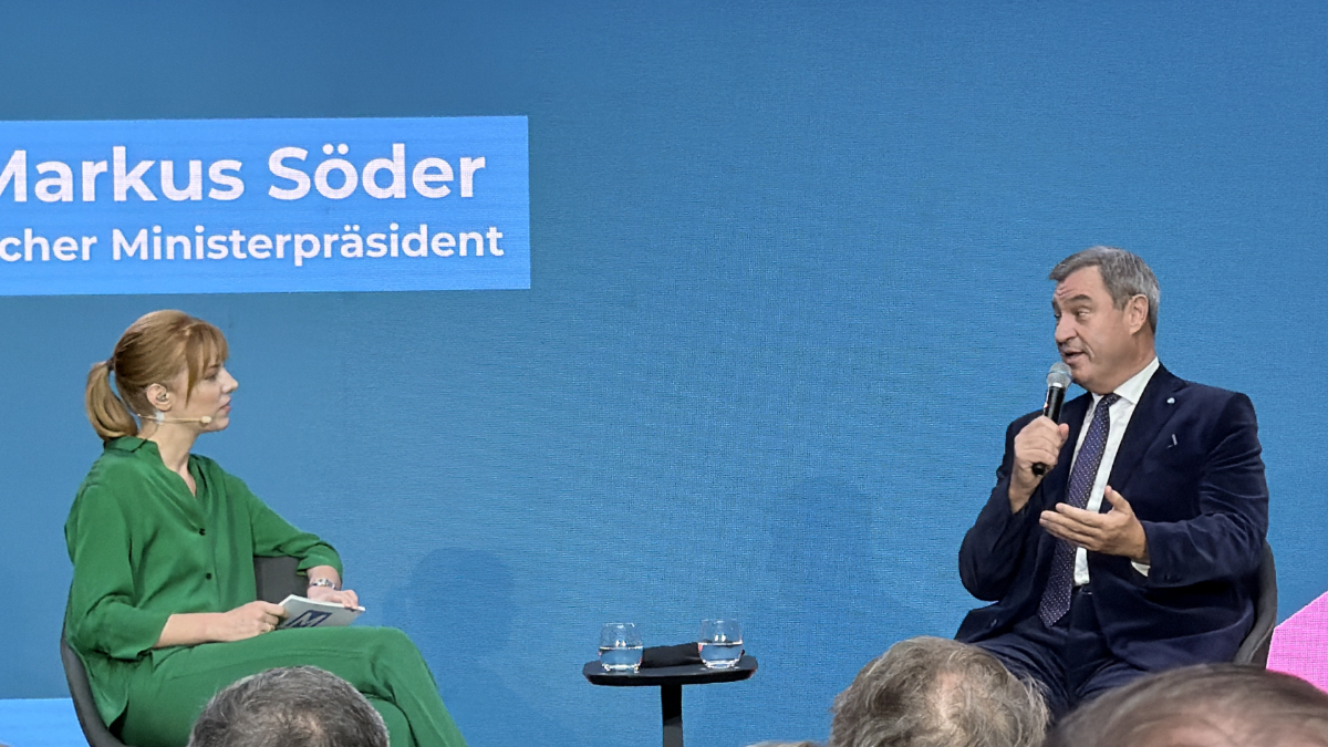 Eva Schulz und Markus Söder