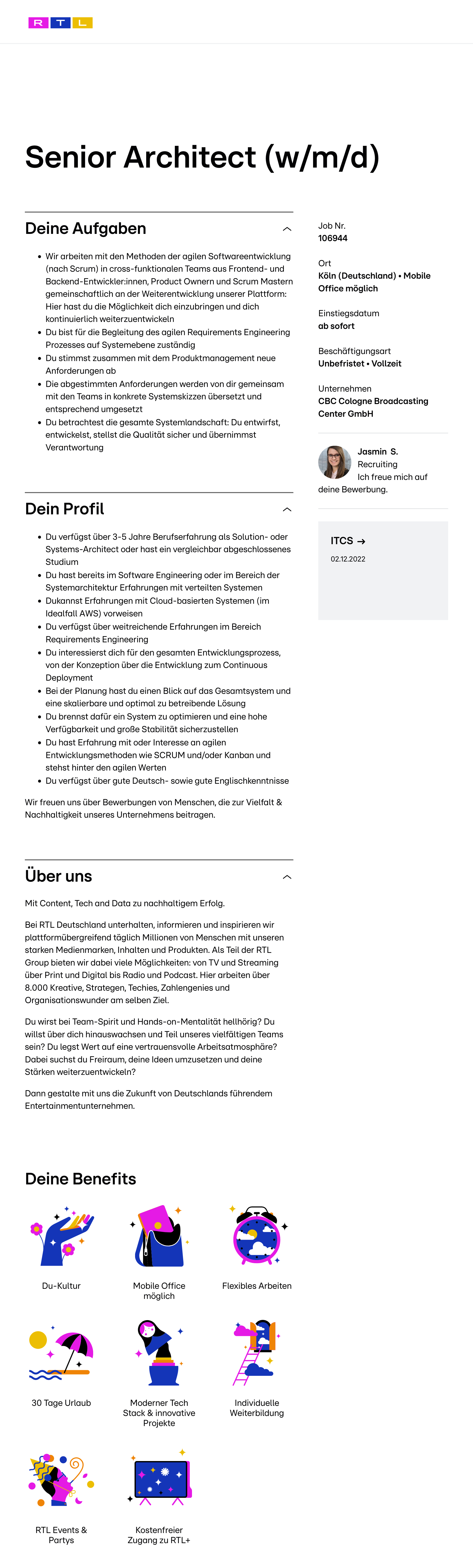 Senior Architect (w/m/d)