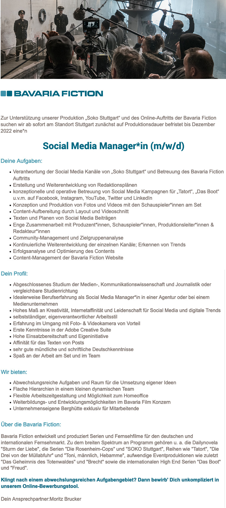 Social Media Manager*in (m/w/d)
