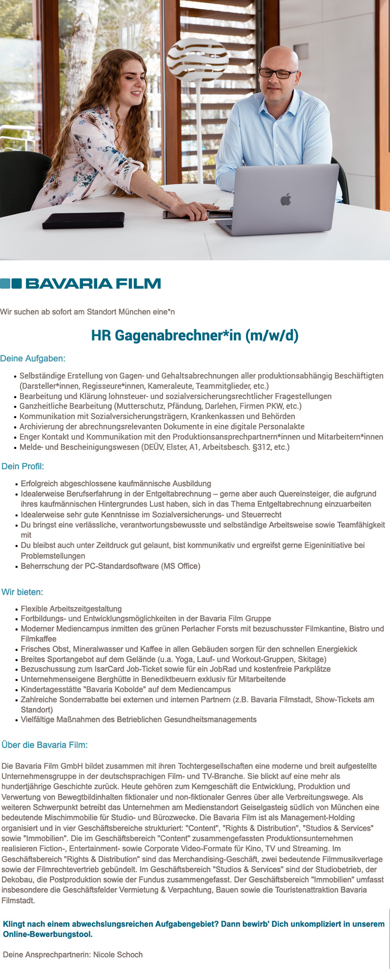 HR Gagenabrechner*in (m/w/d)