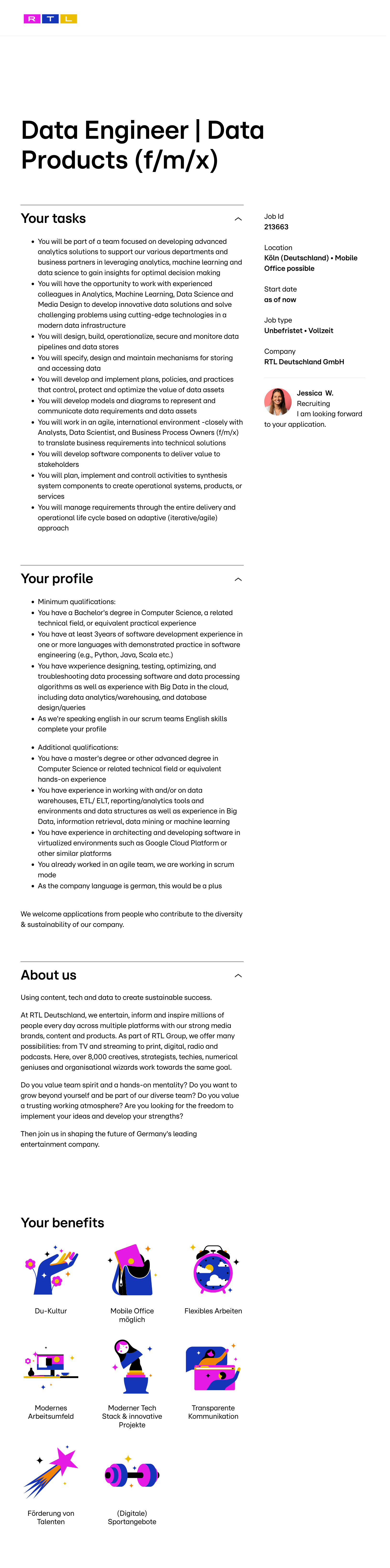 Data Engineer | Data Products (f/m/x)