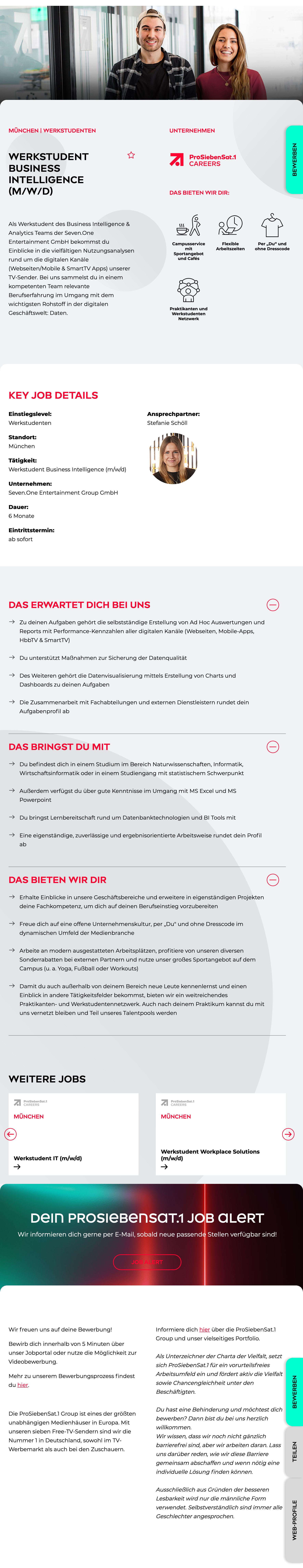 Werkstudent Business Intelligence (m/w/d)