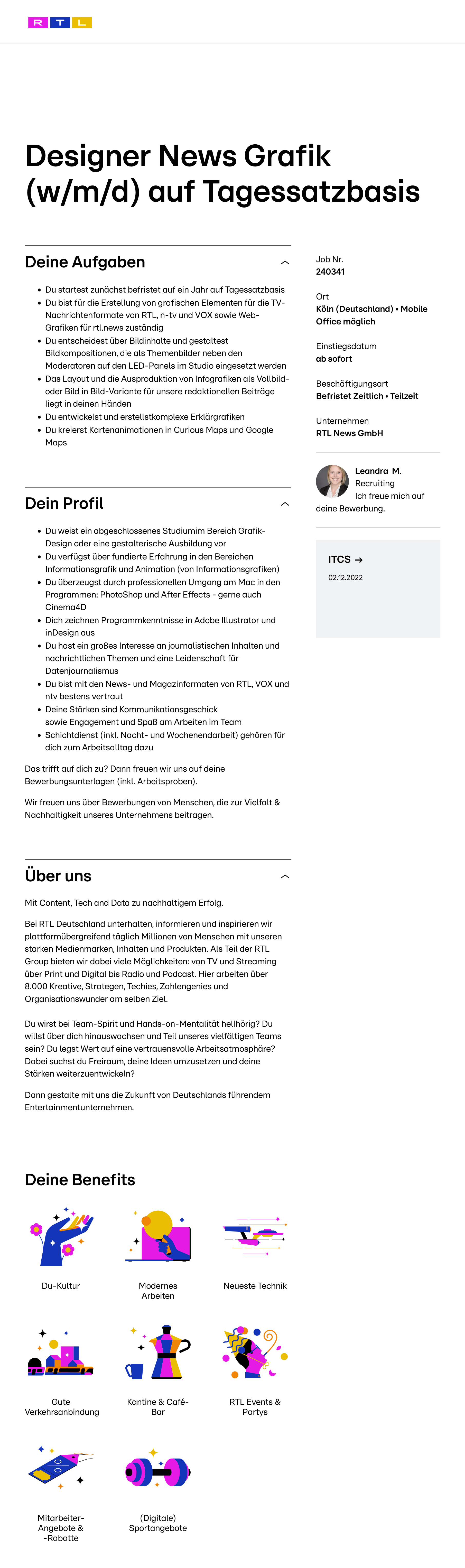 Designer News Grafik (w/m/d) auf Tagessatzbasis