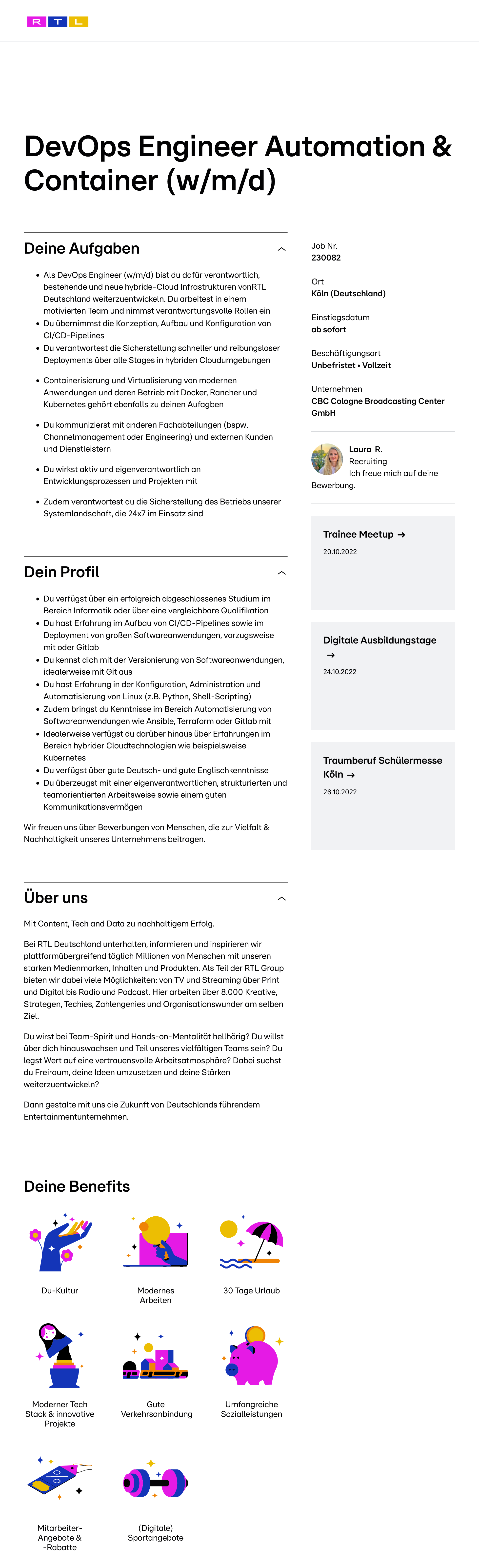 DevOps Engineer Automation & Container (w/m/d)