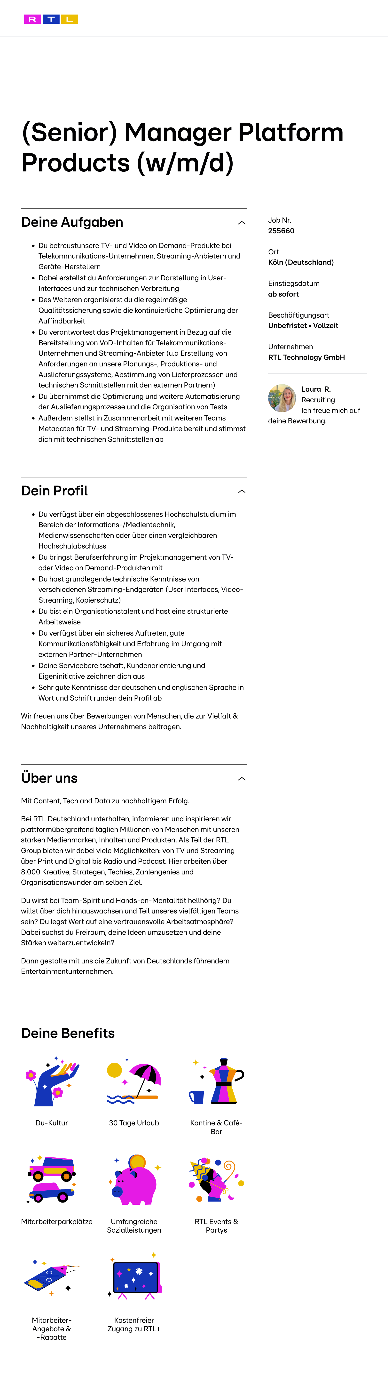 (Senior) Manager Platform Products (w/m/d)