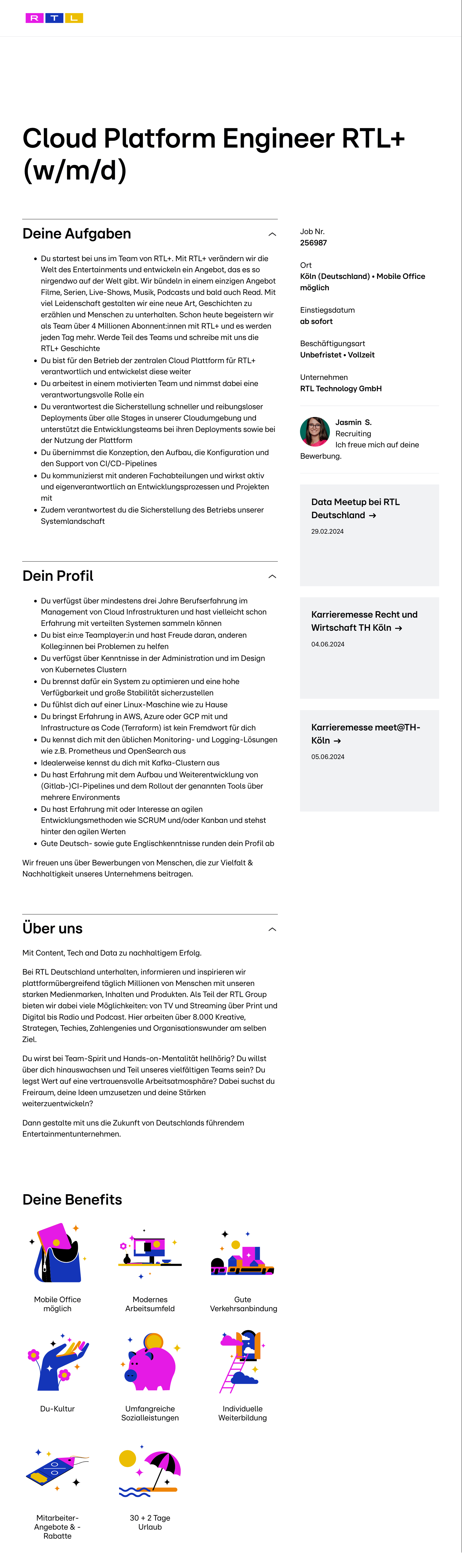 DevOps Engineer RTL+ (w/m/d)