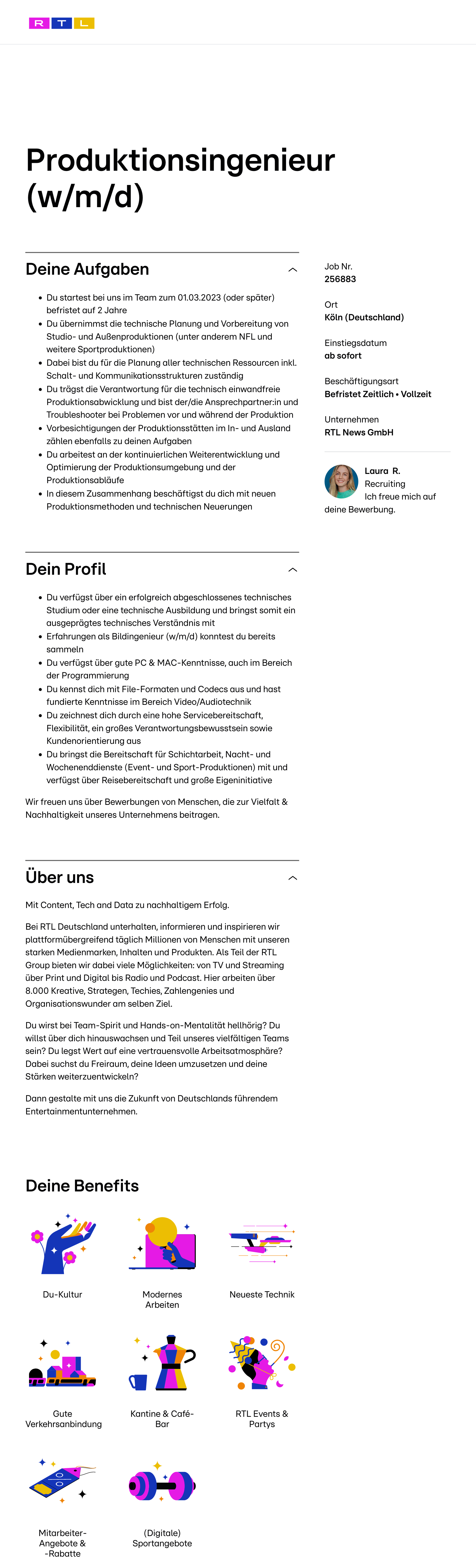 Produktionsingenieur (w/m/d)
