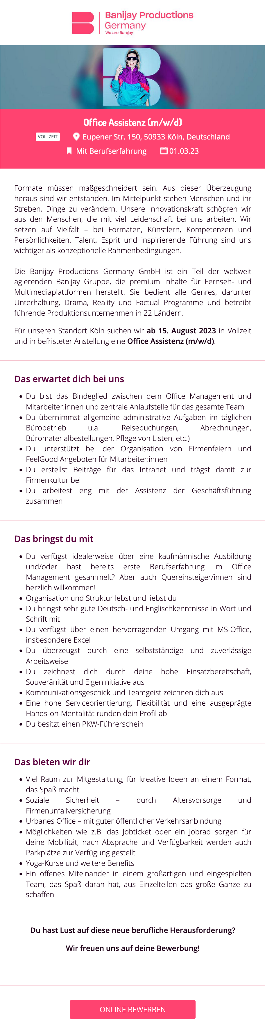 Office Assistenz (m/w/d)