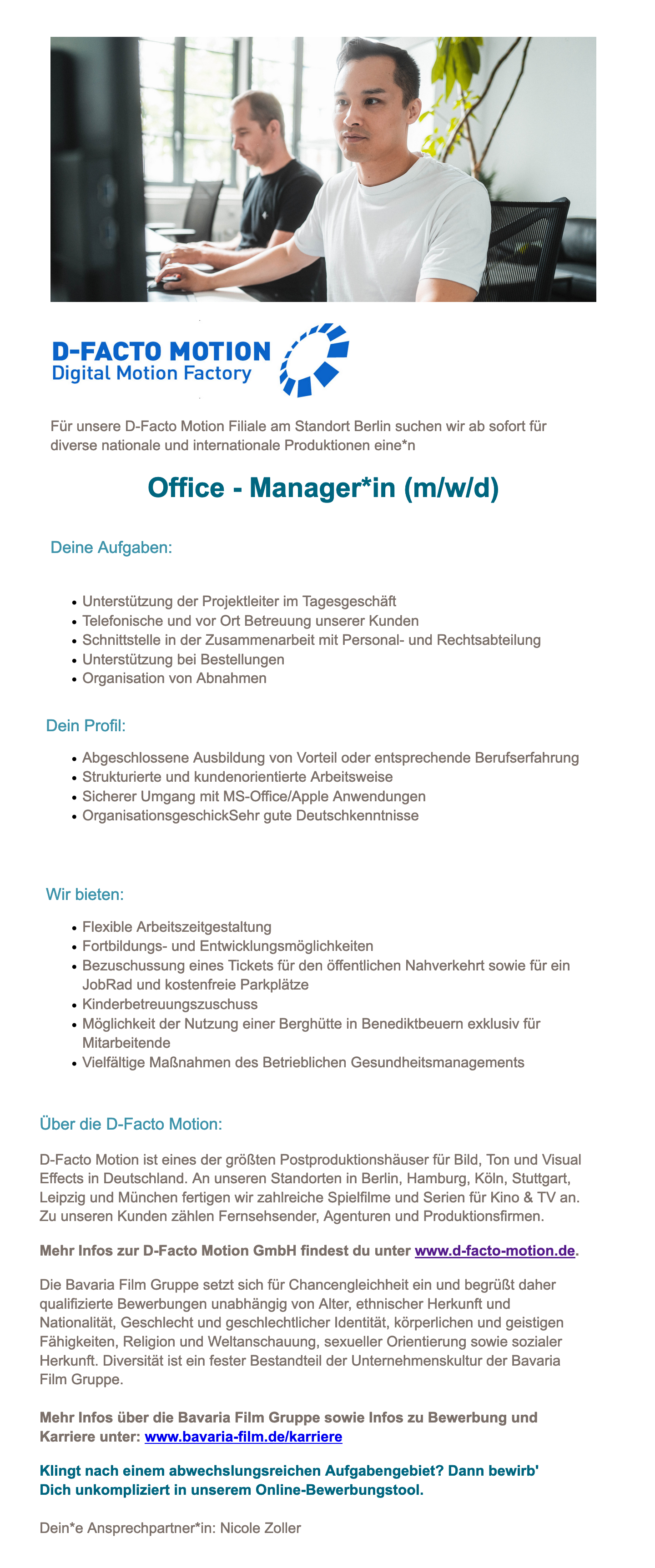 Office-Manager*in (m/w/d)