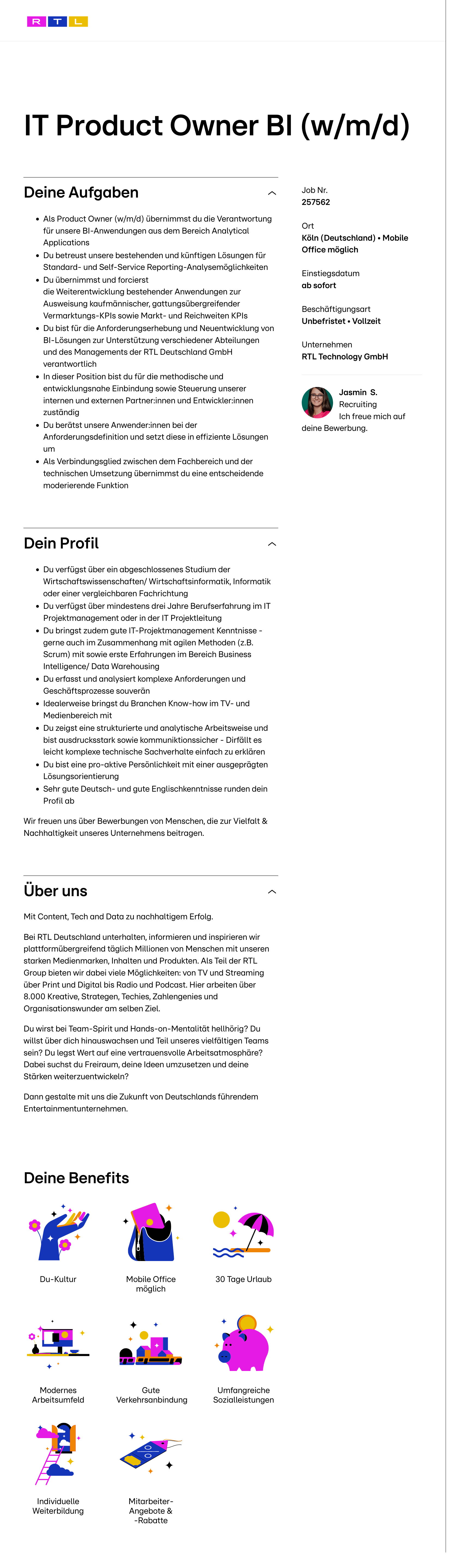 IT Product Owner BI (w/m/d)