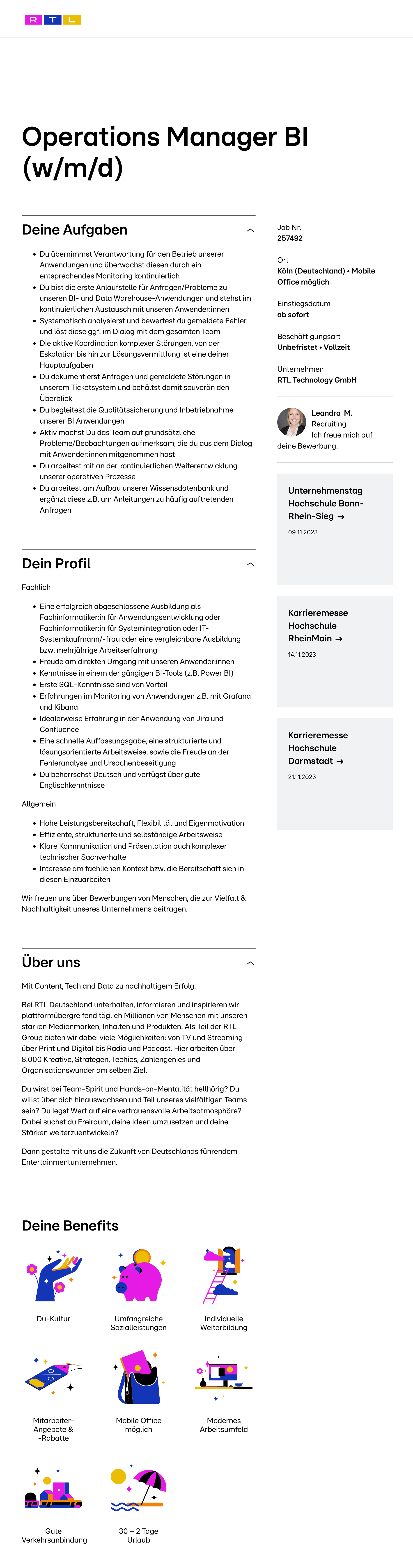 Operations Manager BI (w/m/d)