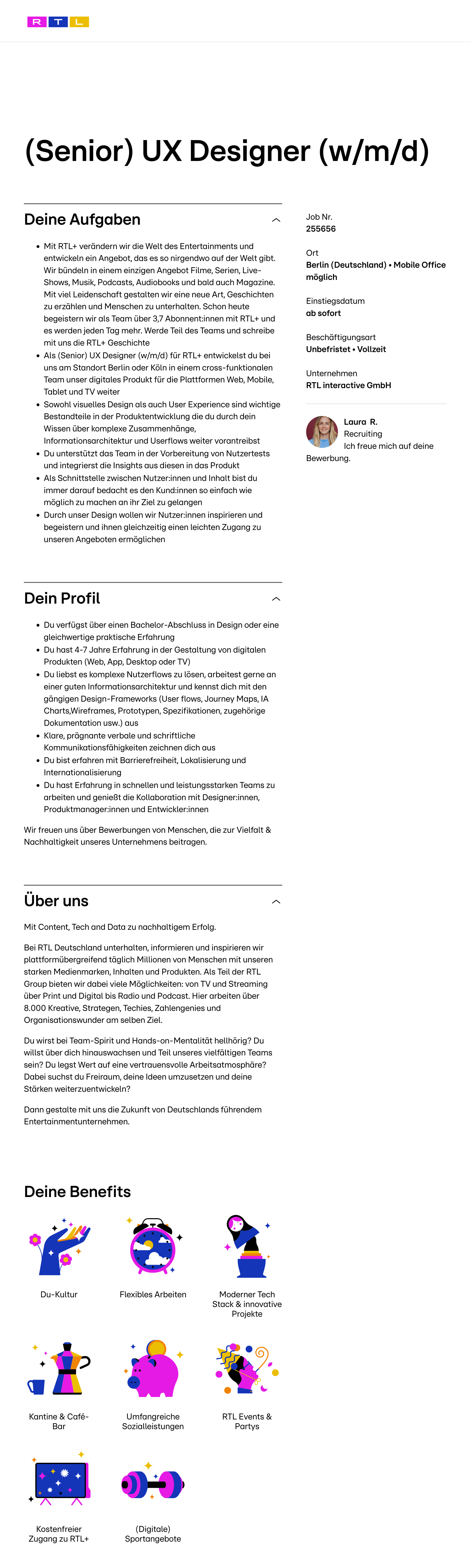 (Senior) UX Designer (w/m/d)
