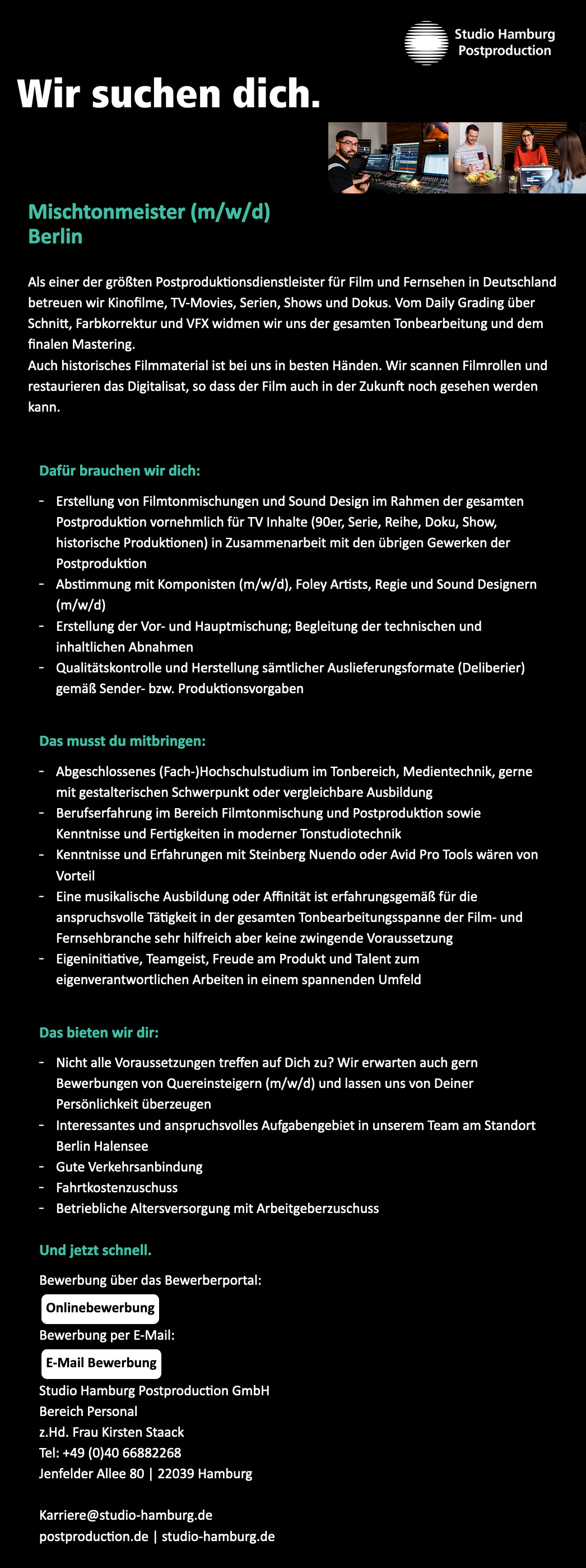 Mischtonmeister (m/w/d) Standort Berlin