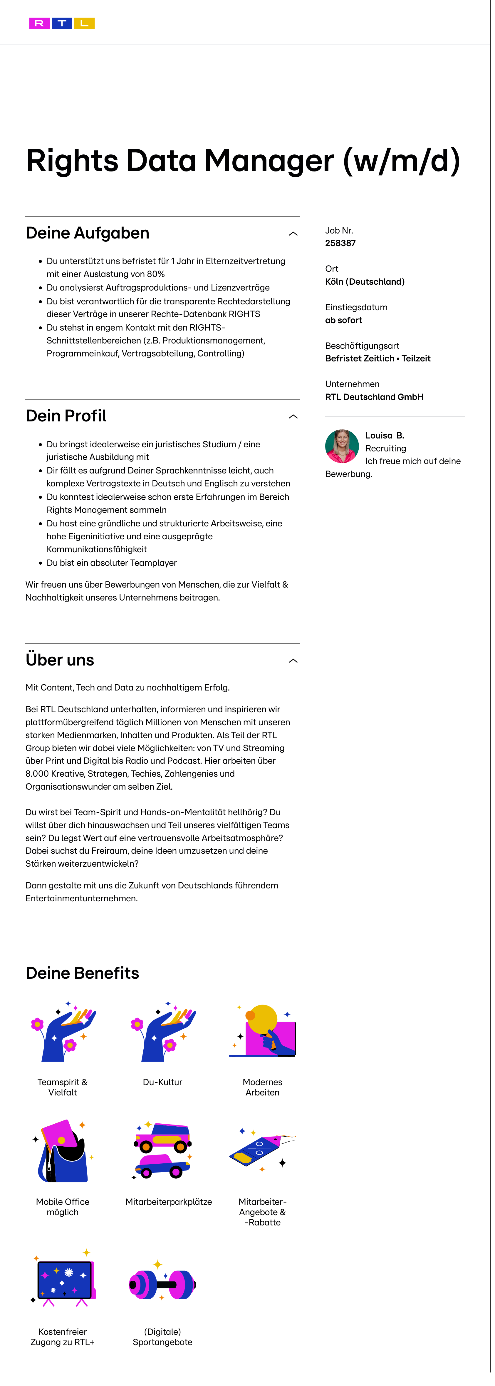 Rights Data Manager (w/m/d)
