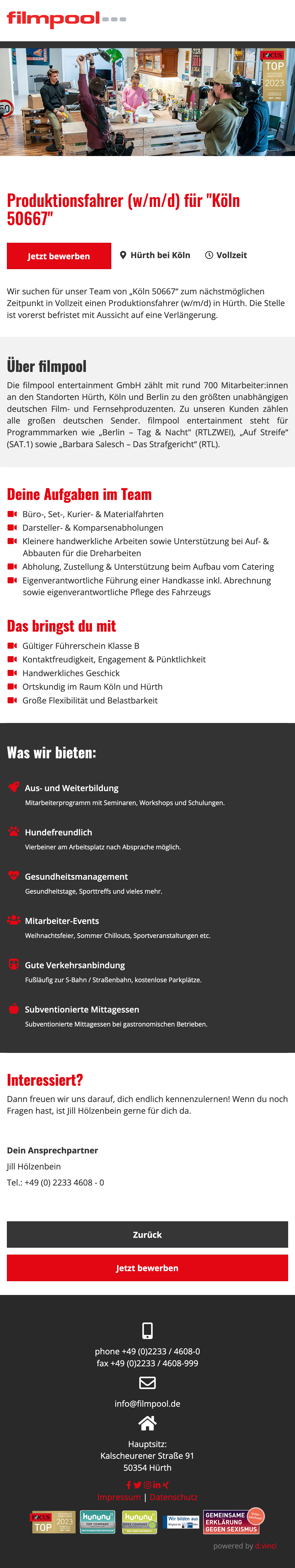 Produktionsfahrer (w/m/d) für 
