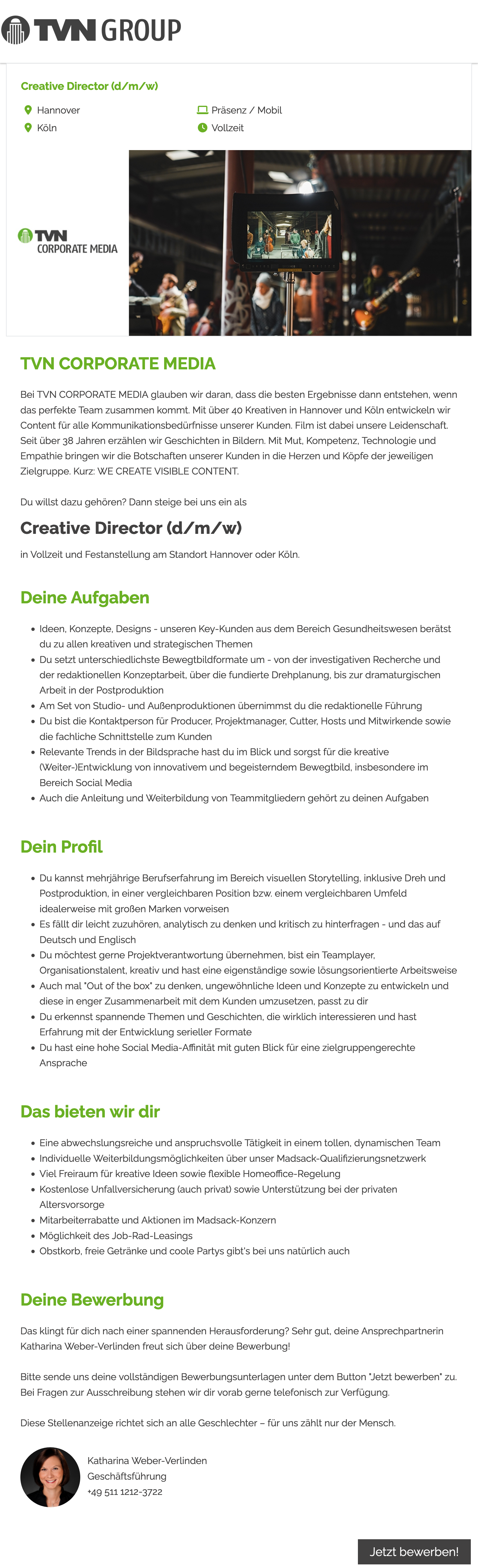 Creative Director (d/m/w)
