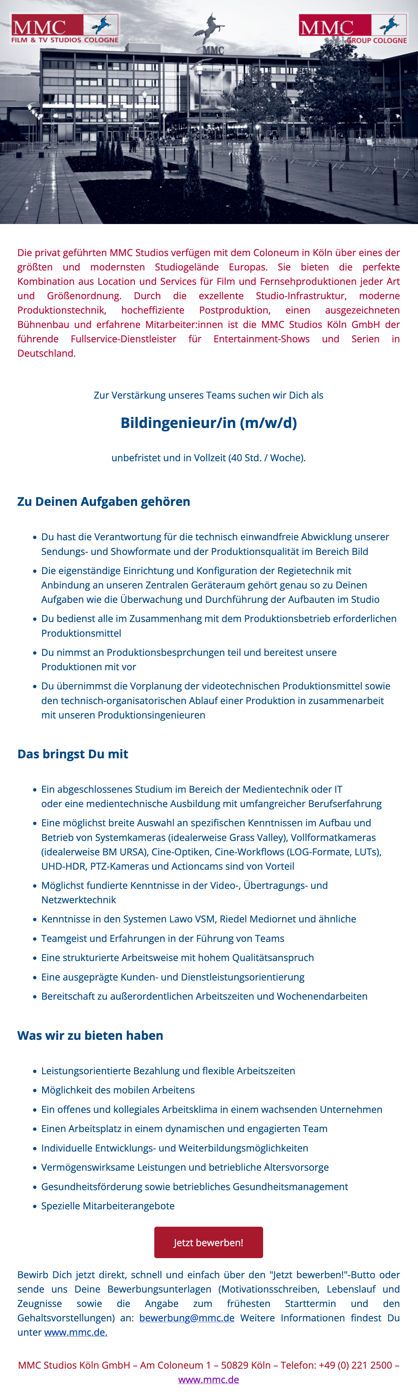 Bildingenieur/in (m/w/d)