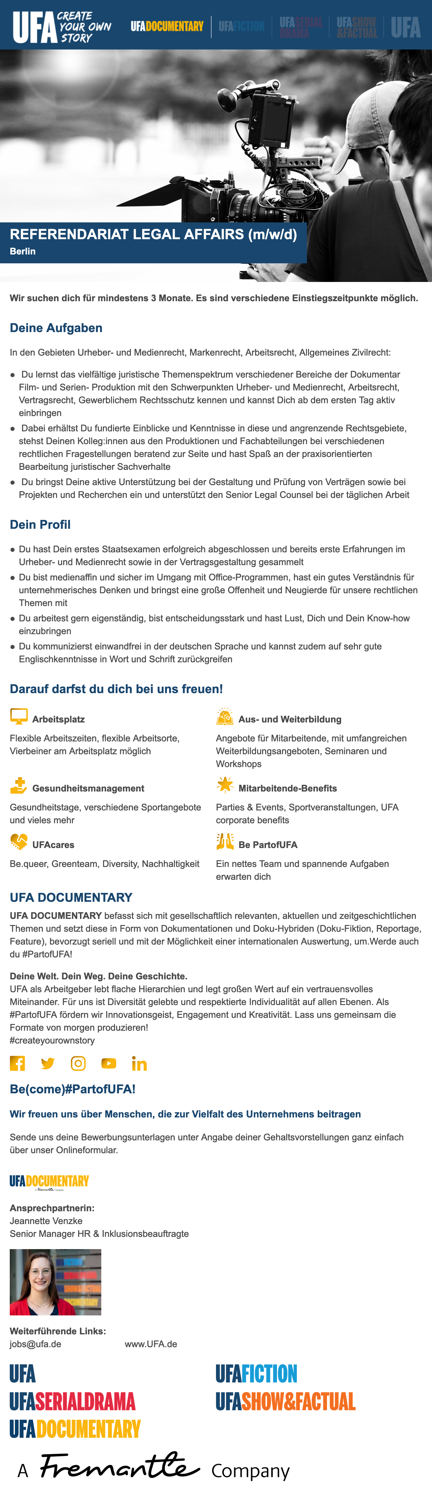 Referendariat Legal Affairs 