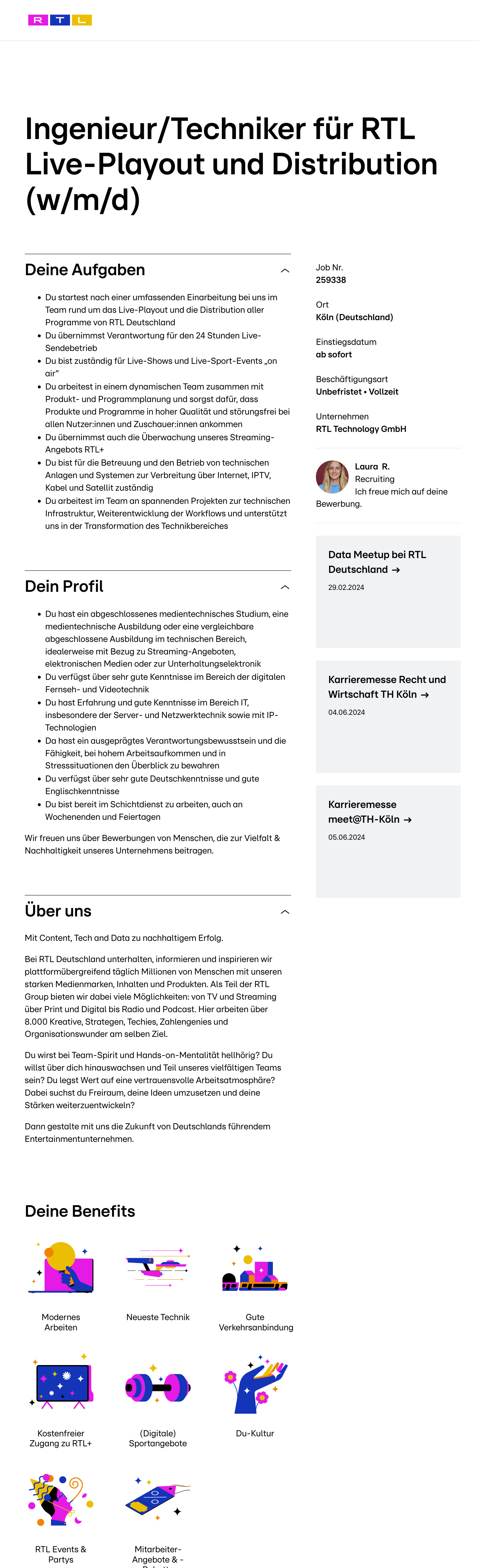 Manager Video & Network Operation Center (w/m/d)