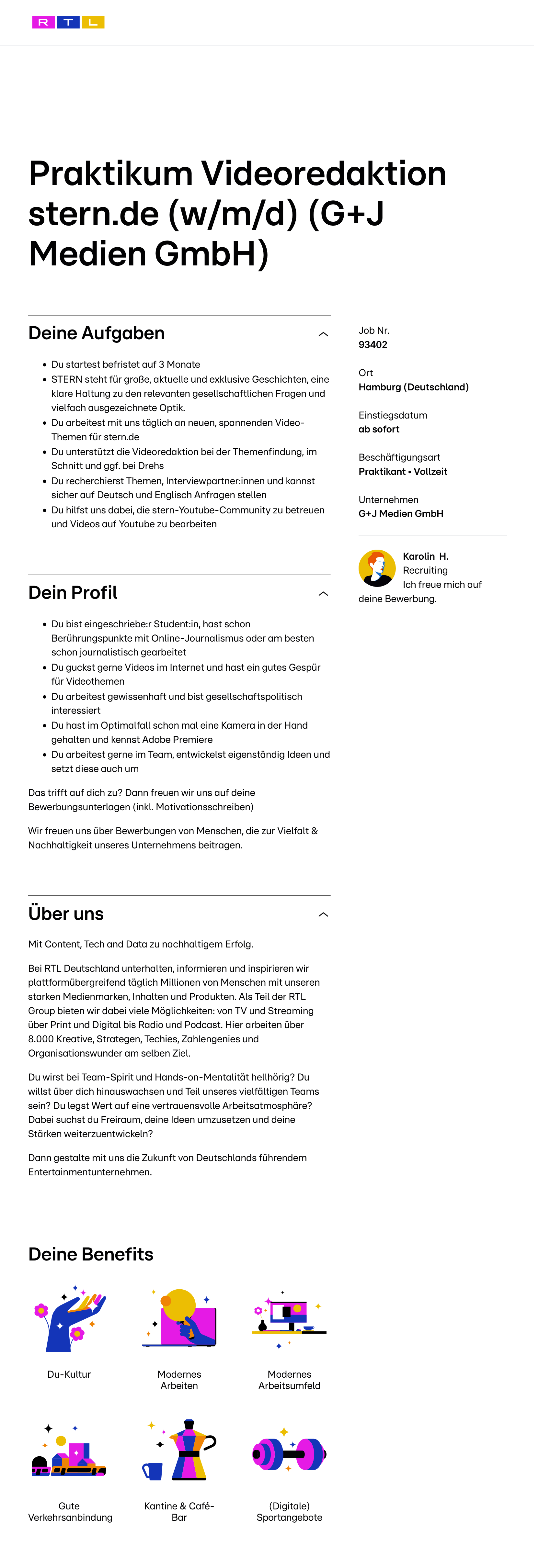 Praktikum Videoredaktion stern.de (w/m/d)