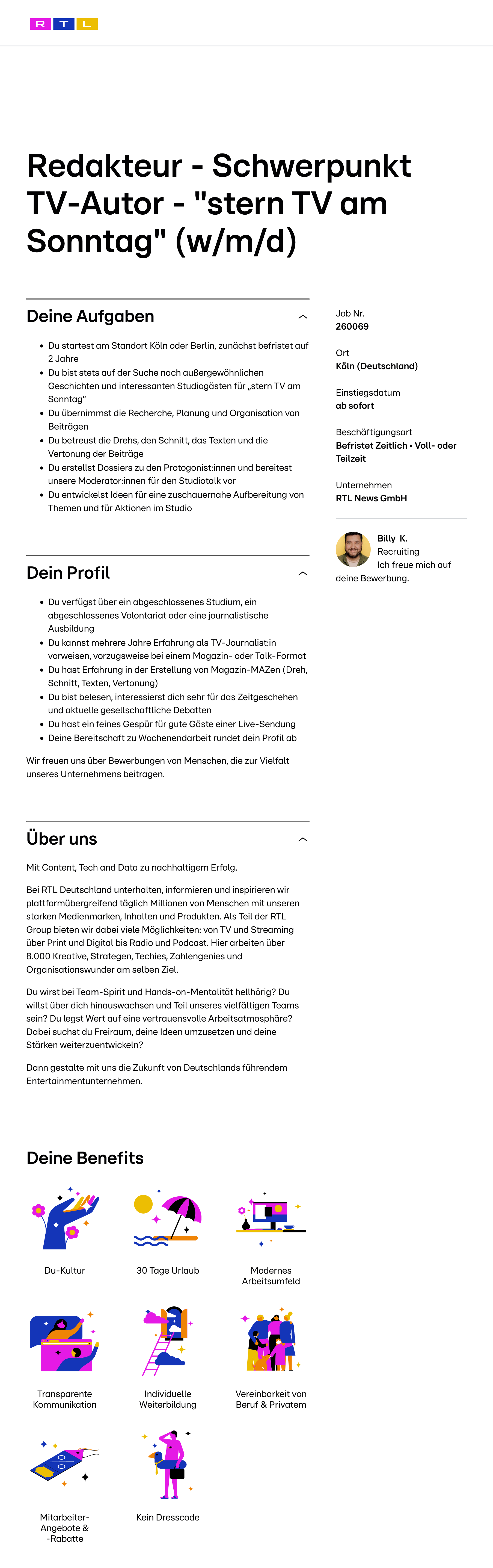 Redakteur - Schwerpunkt TV-Autor - 