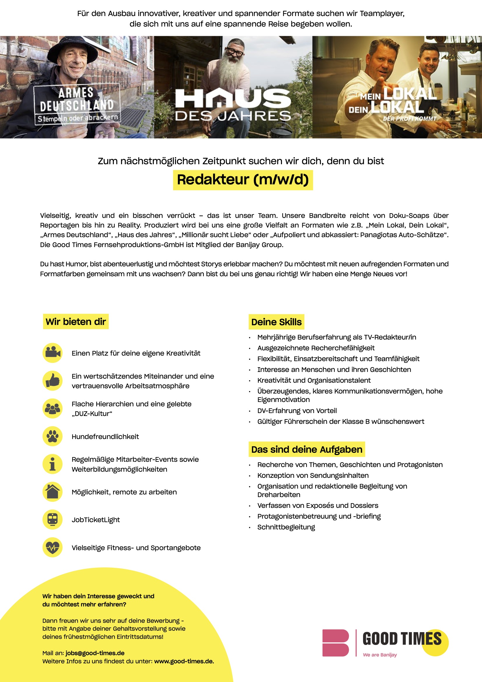 Redakteur (m/w/d)