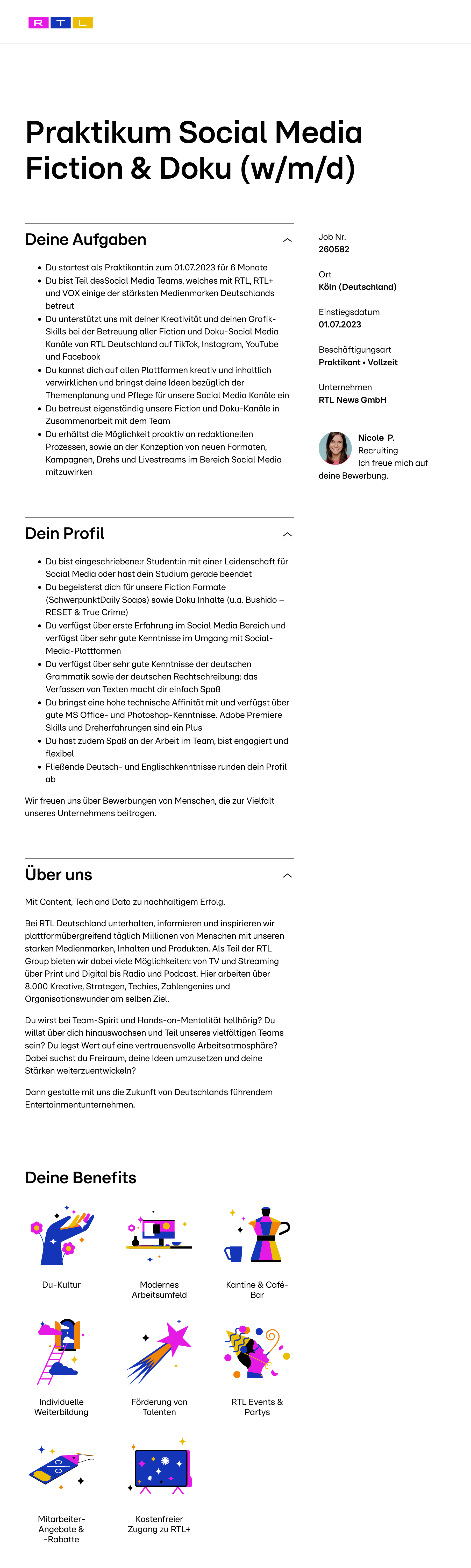 Praktikum Social Media Fiction & Doku (w/m/d)