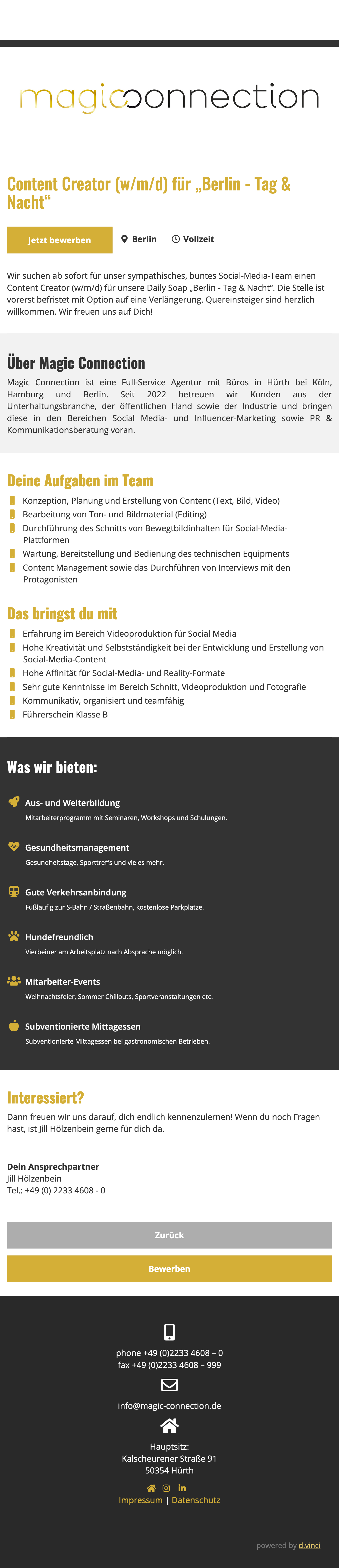 Content Creator (w/m/d) für 