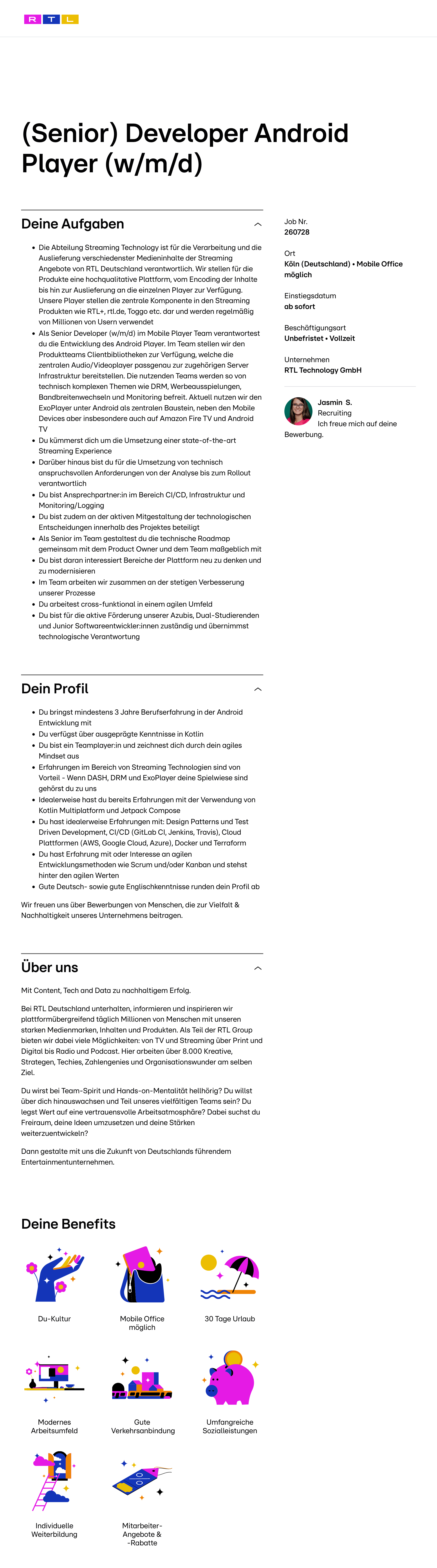 (Senior) Developer Android Player (w/m/d)