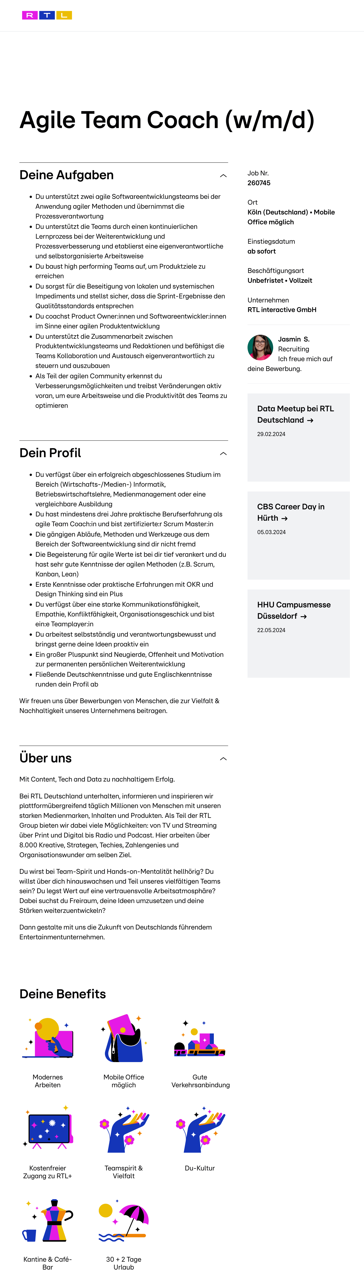 Agile Team Coach ntv digital & wetter.de (w/m/d)