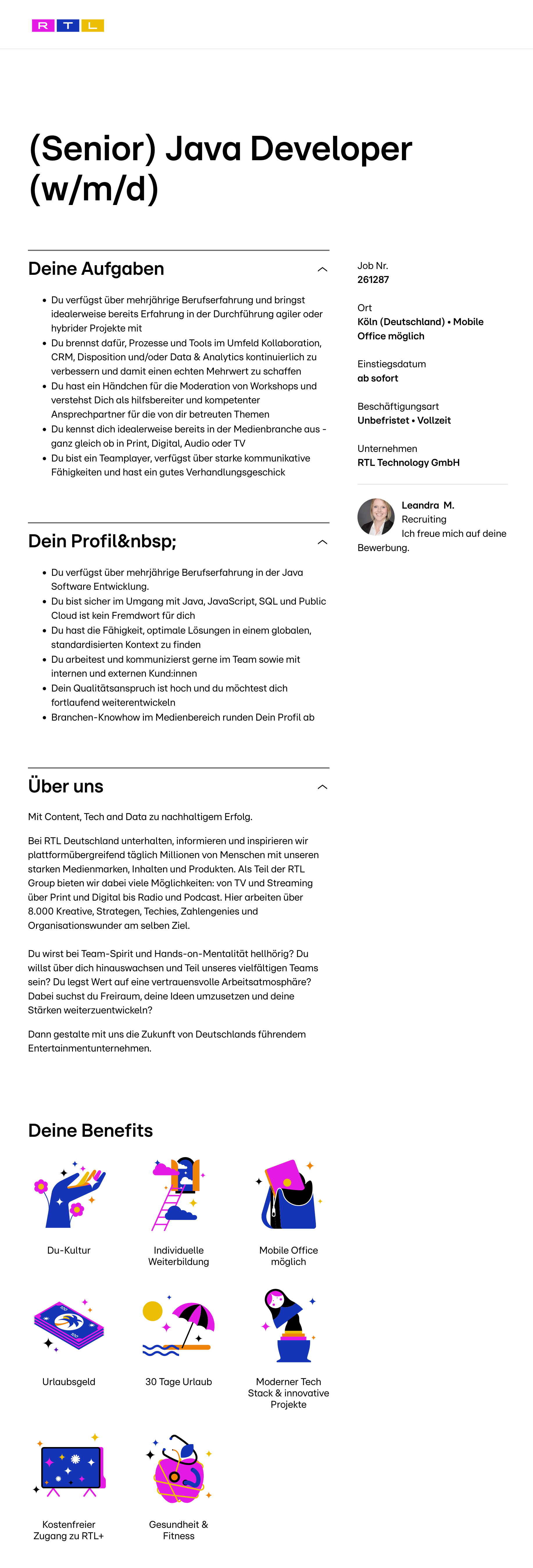 (Senior) Java Developer (w/m/d)