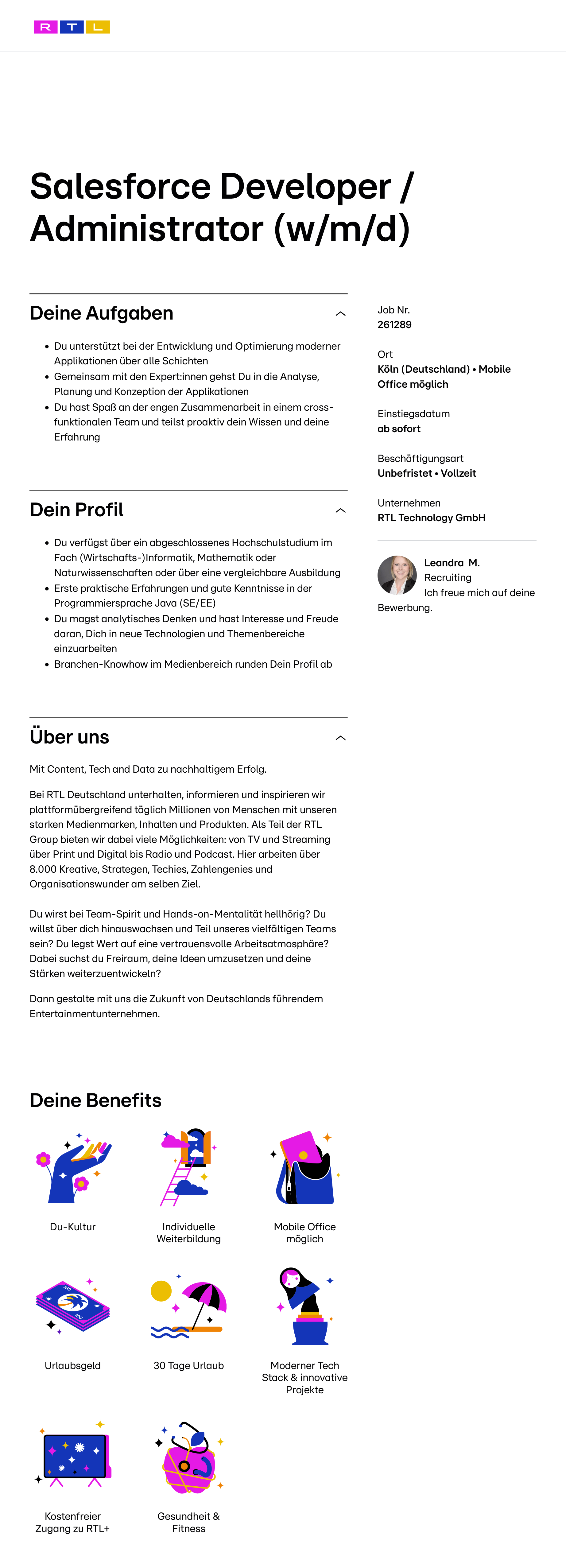Salesforce Developer / Administrator (w/m/d)