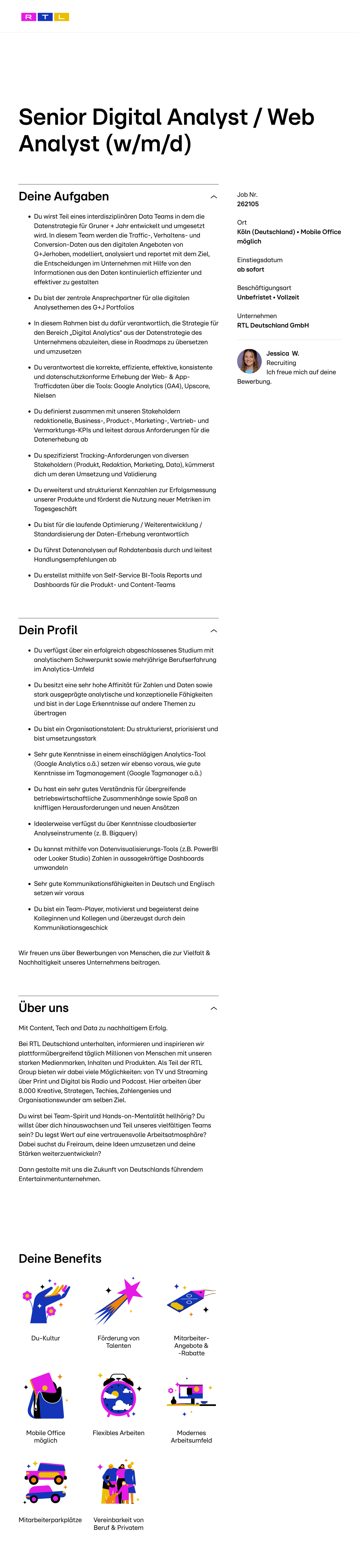 Senior Digital Analyst / Web Analyst (w/m/d)
